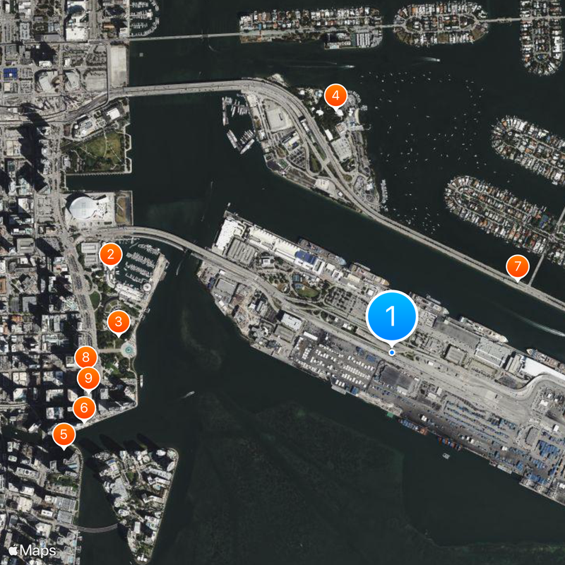 PortMiami Map