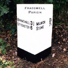 Milepost, between Field & Milwich