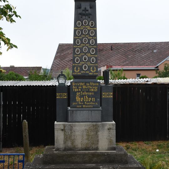 World War I memorial in Vítonice
