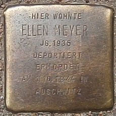 Stolperstein dedicated to Ellen Meyer
