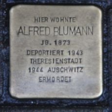 Stolperstein em memória de Alfred Blumann