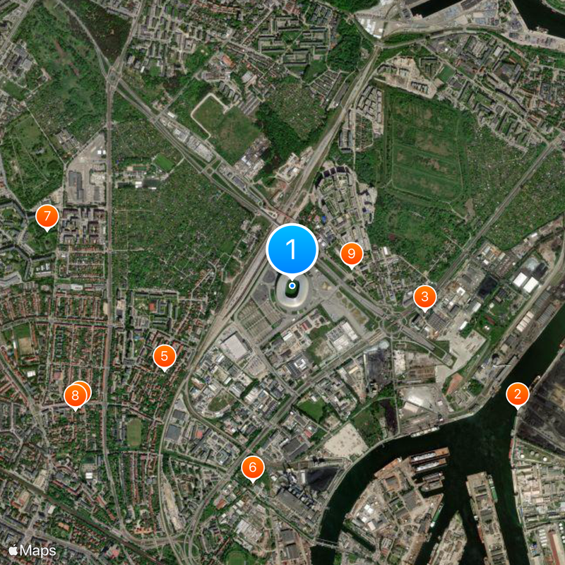 Stadion Energa Gdańsk Karte