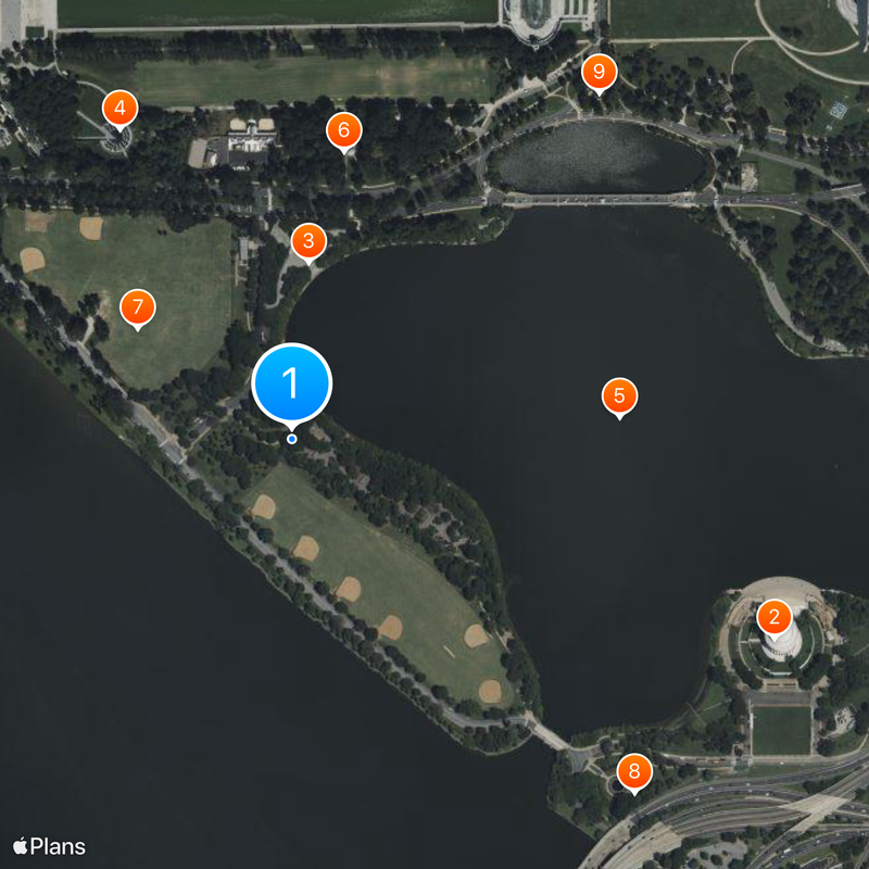 Franklin Delano Roosevelt Memorial Mapa