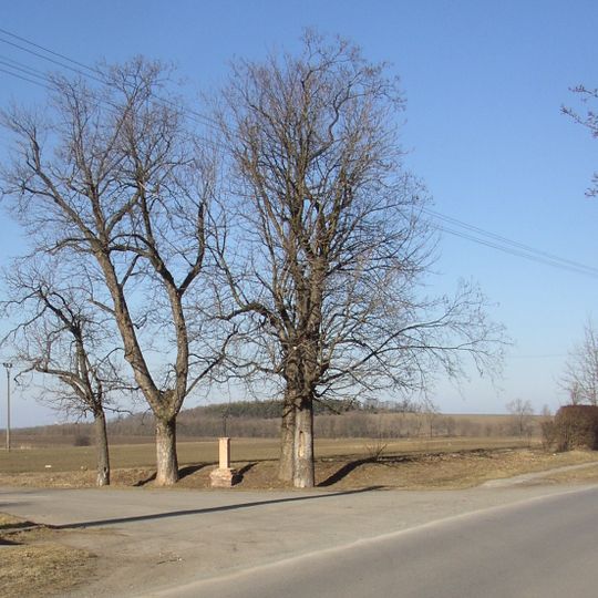 Pamětní kříž u rozcestí K Těšině v Tursku