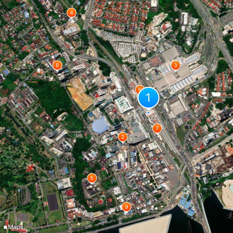 Johor Bahru Sentral station Map