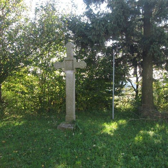 Kříž na křížové cestě u Jistebnice -14. zastavení