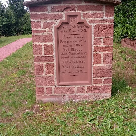 Franco-Prussian war memorial Dietenhan