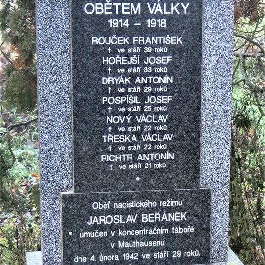 World wars memorial in Bakov