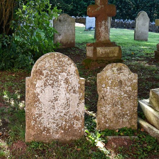 Pair Of Headstones 4 Metres North West Of The Tower Of The Church Of St Clement