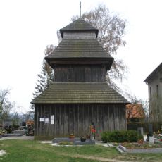 Wooden bell tower in Všeborsko