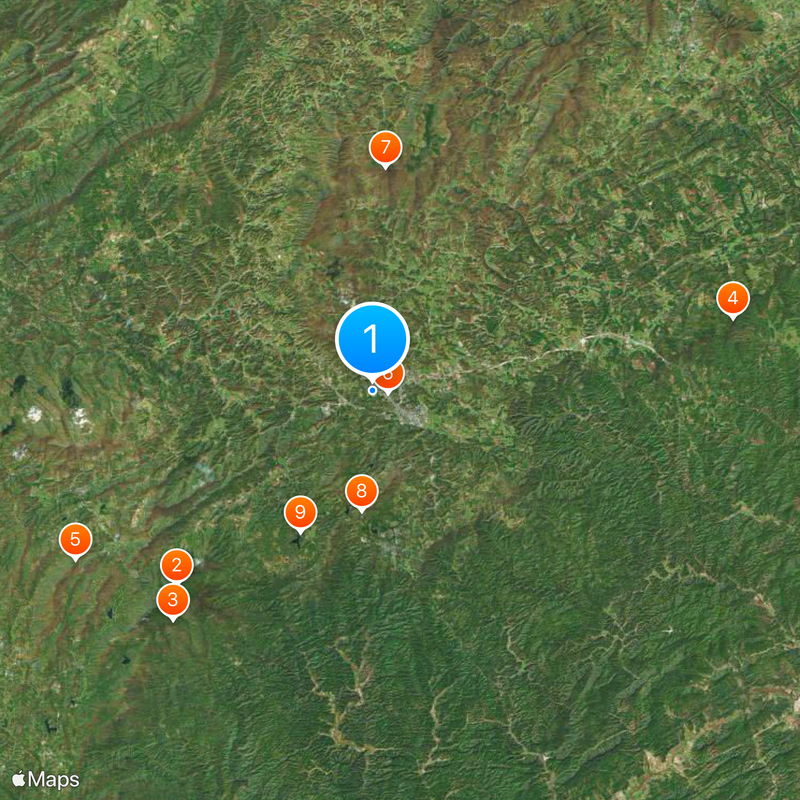 Kidd Brewer Stadium Mappa