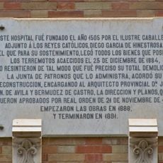 Placa al Hospital de Santo Tomás
