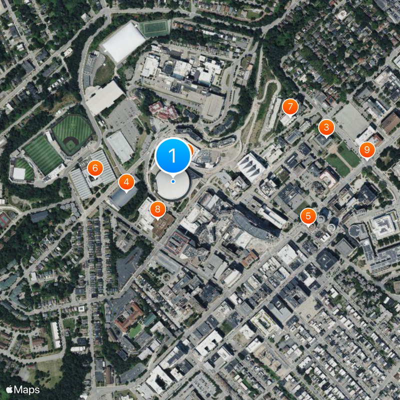 Petersen Events Center Mappa