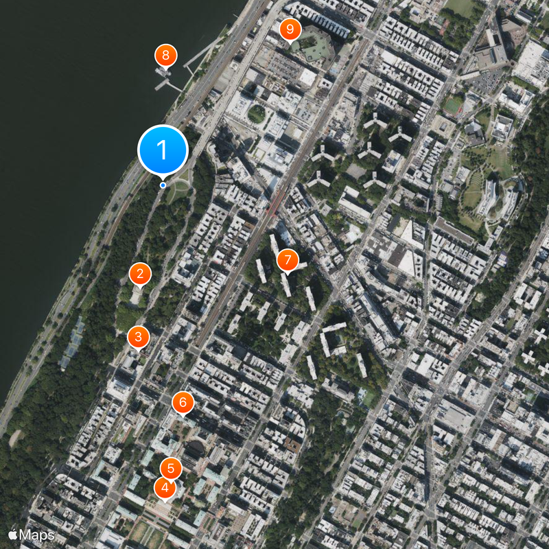 Riverside Drive Map