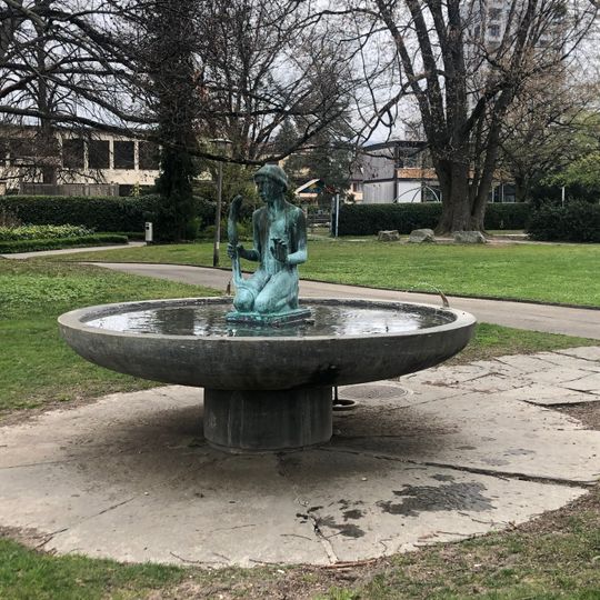 Water Fountain Boy with Eel