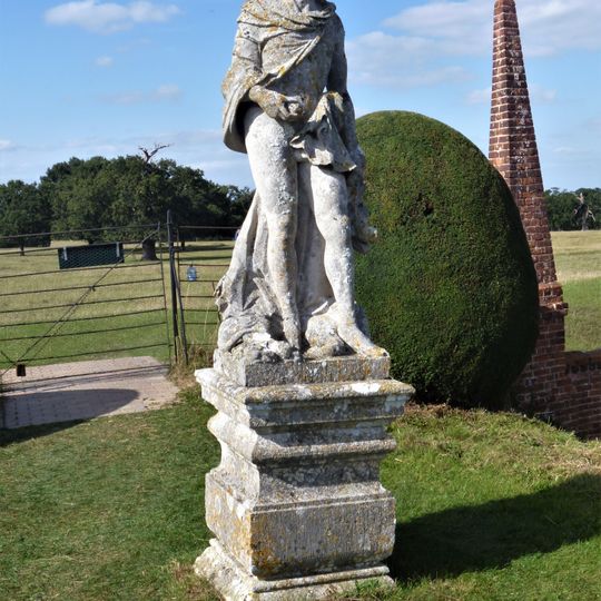 Male Statue, 5 Metres South West Of The North West Corner Of Moat Surrounding Helmingham Hall