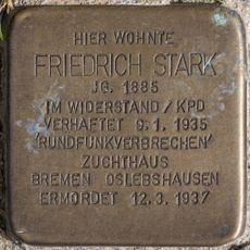 Stolperstein à la mémoire de Friedrich Stark