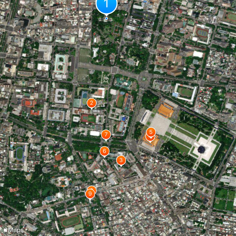 National Taiwan Museum Karte