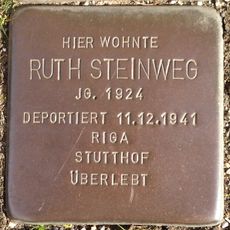 Stolperstein dedicated to Ruth Steinweg