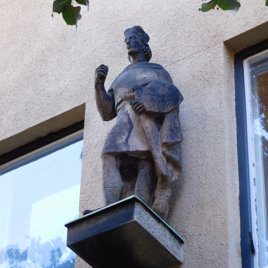 Statue of St. Wenceslaus in Anglická street