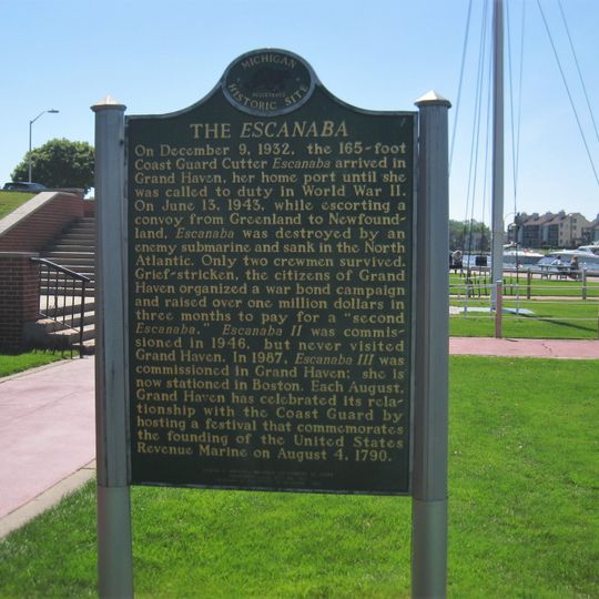 The Escanaba Historical Marker