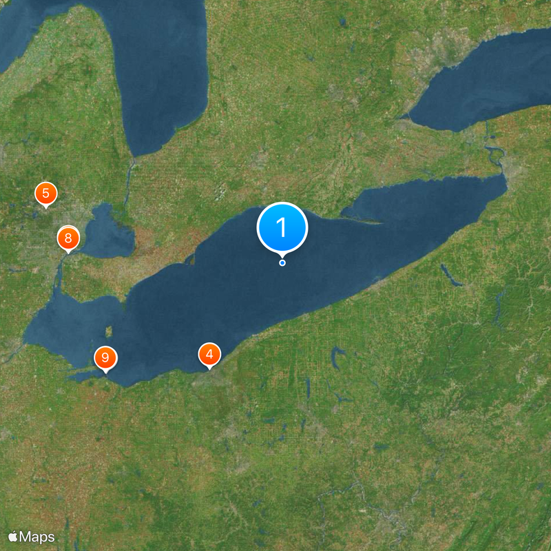 Lake Erie Map