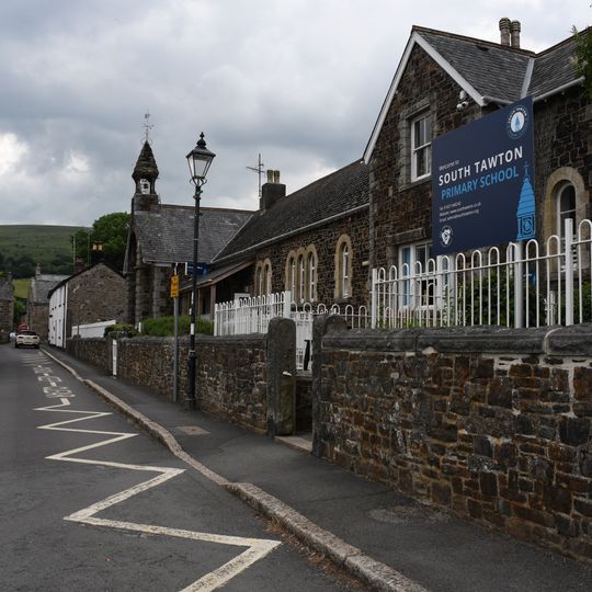 School And Master's House Including Playground And Garden Walls