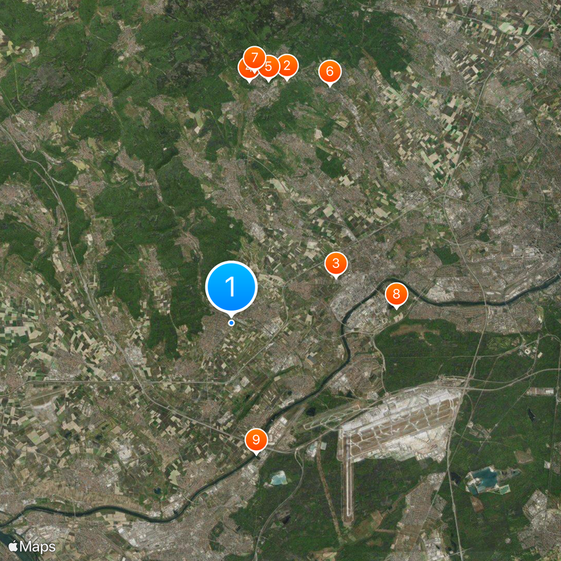 Arrondissement de Main-Taunus Carte