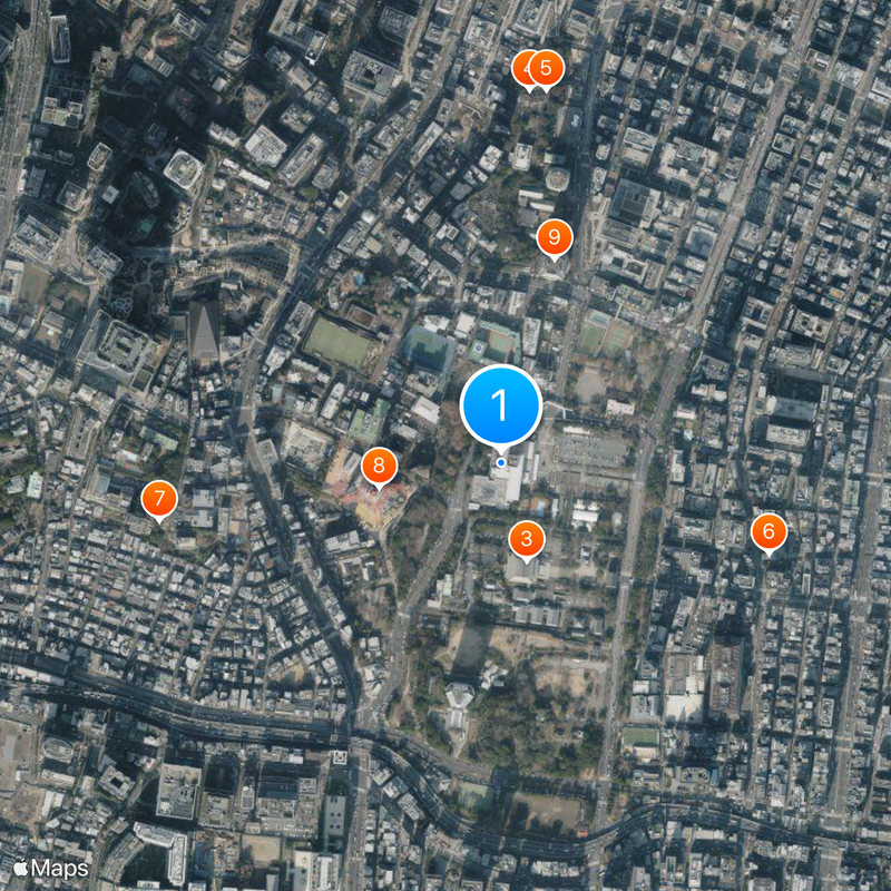 Tokyo Prince Hotel Map