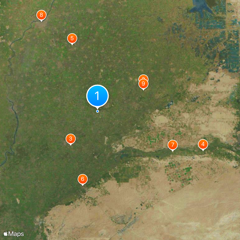 Prowincja Wschodnia Mapa