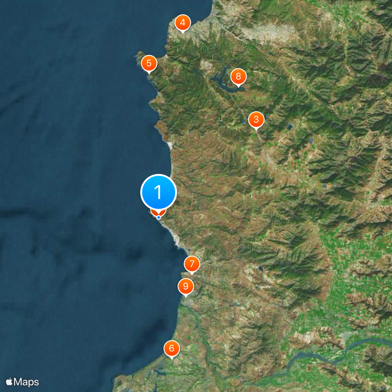Isla Negra Map