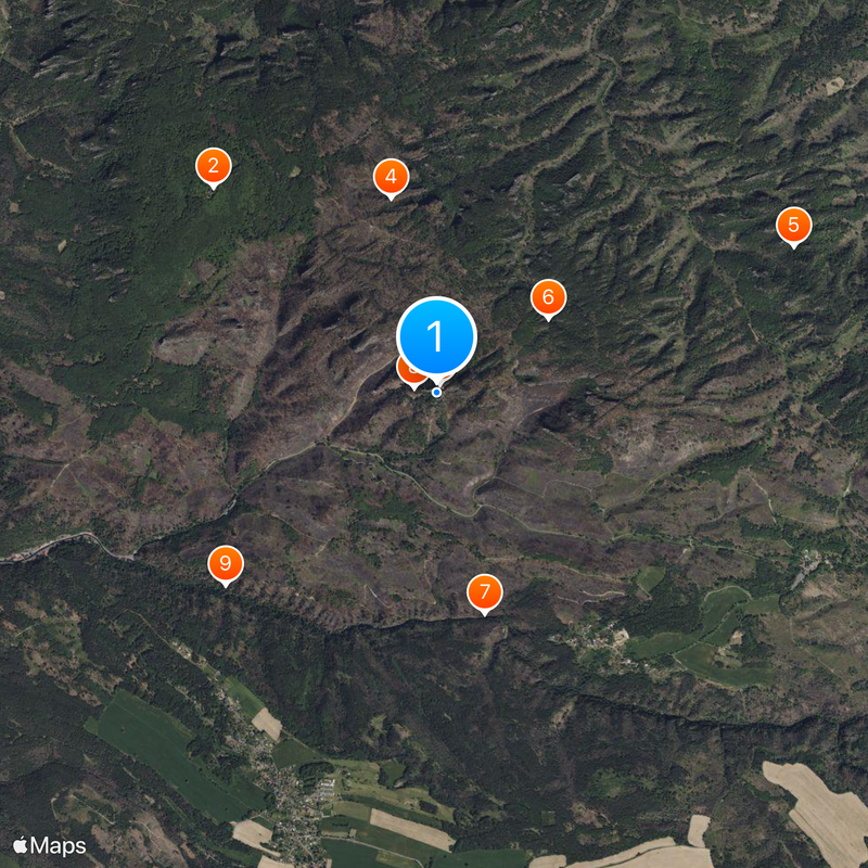 Pravčická brána Carte