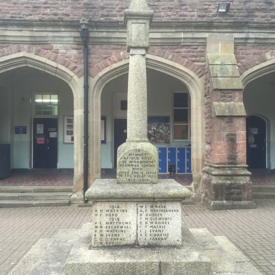 War Memorial at Monmouth Boys School
