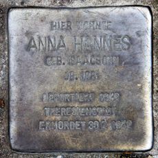 Stolperstein en memoria de Anna Hannes