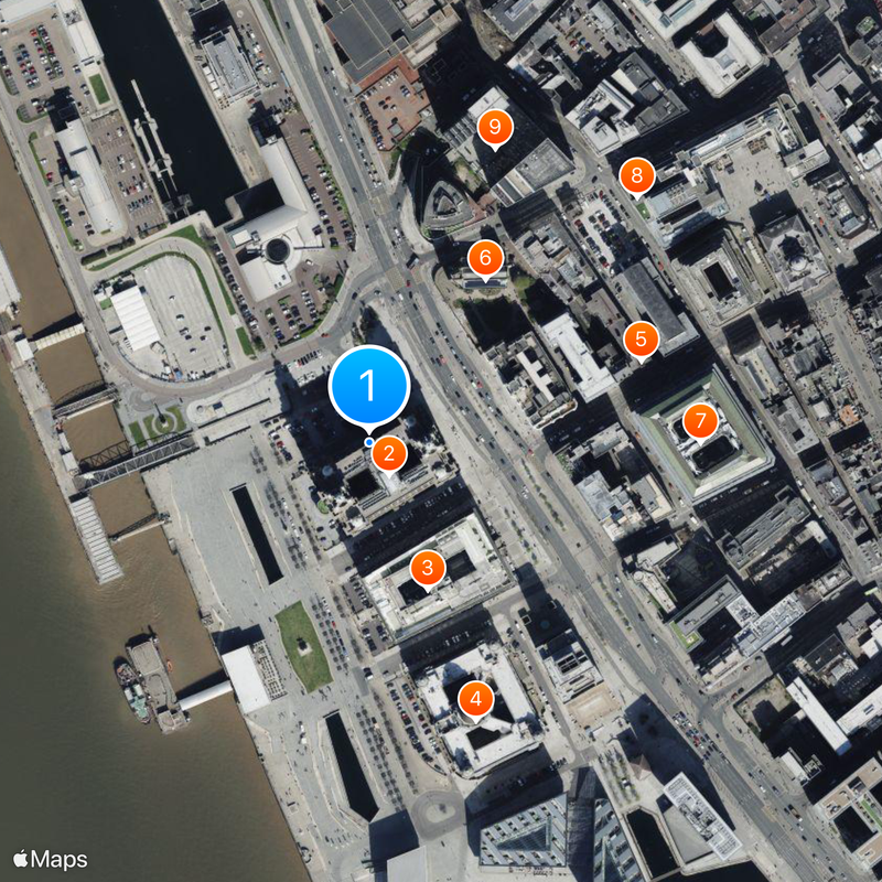 Port de Liverpool Carte