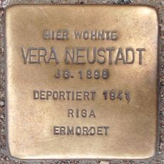 Stolperstein dedicated to Vera Neustadt