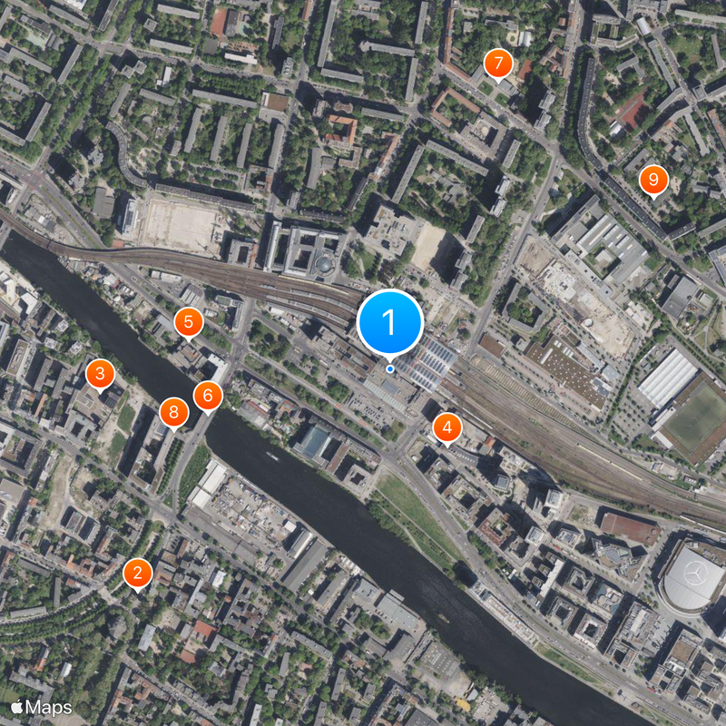 Berlin Ostbahnhof Map