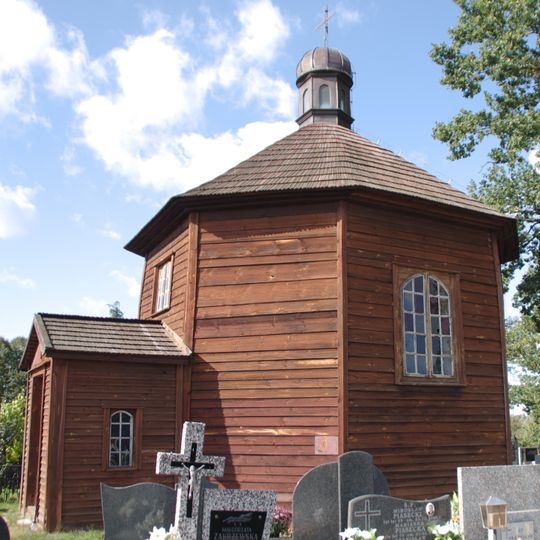 Kaplica cmentarna, drewn.