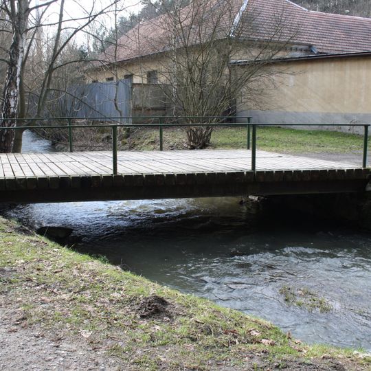 Most přes Stařečský potok u Janova mlýna