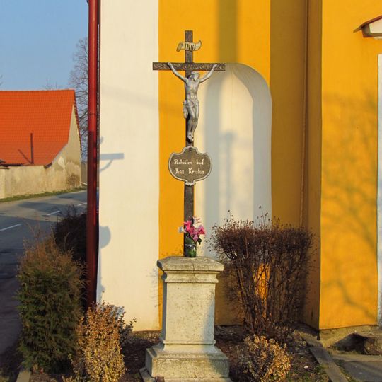 Wayside cross near Chapel of Our Lady of Mount Carmel