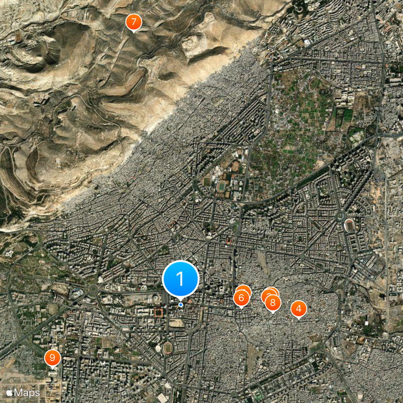 Damascus University Map