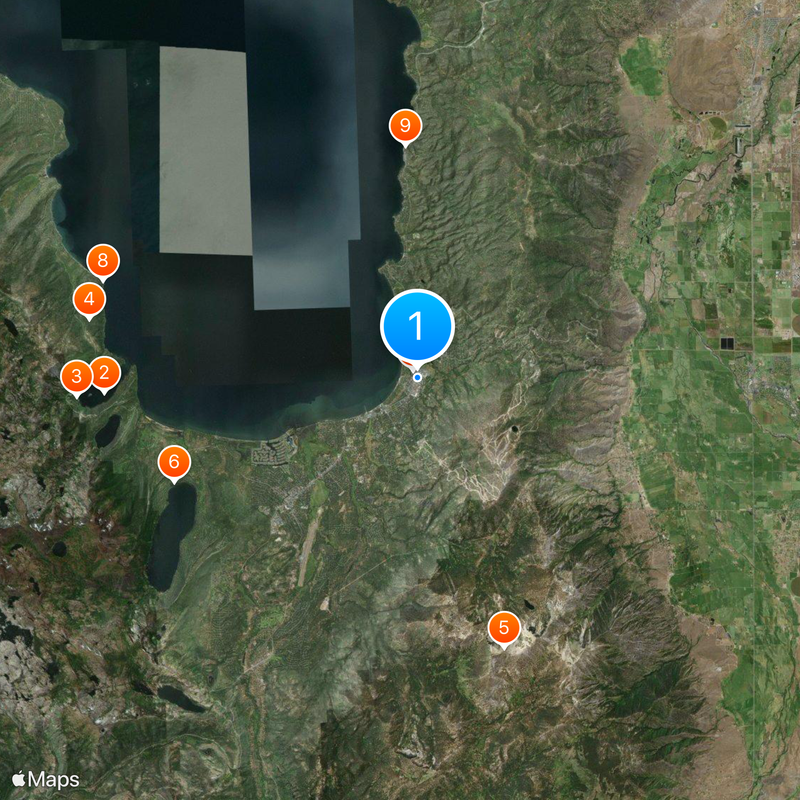 U.S. Route 50 in Nevada Kaart