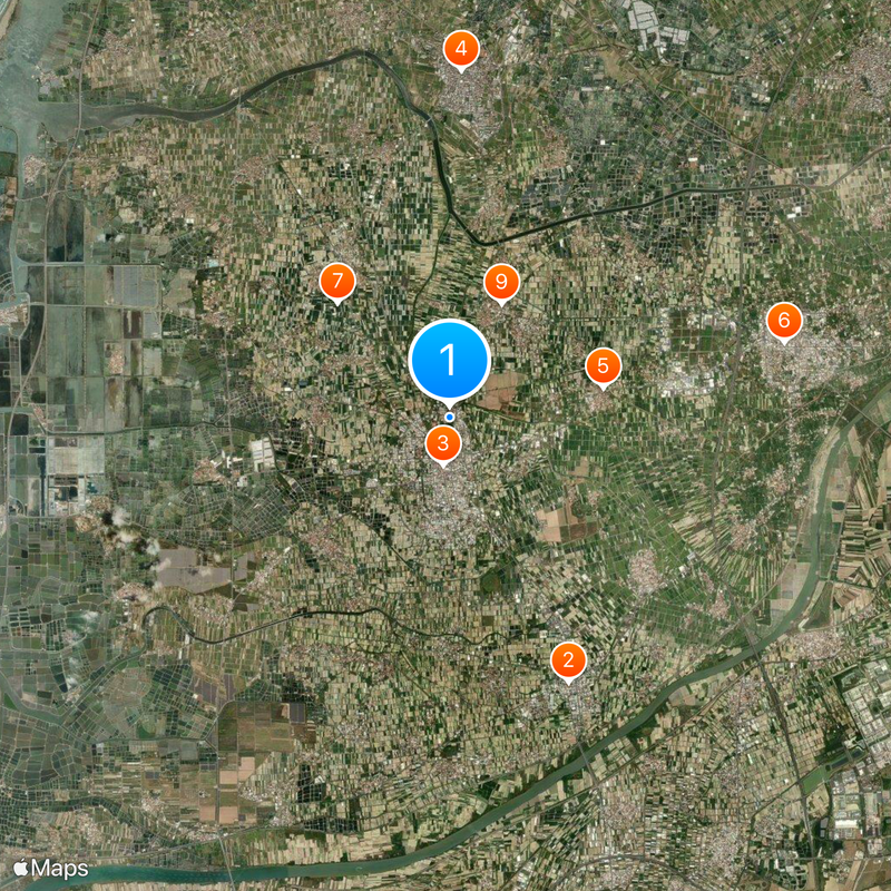 Jiali District Kaart