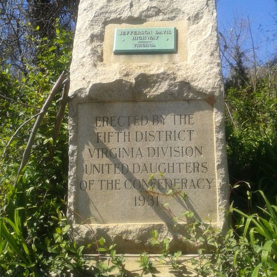 Proctor Creek, Jefferson Davis Highway Marker