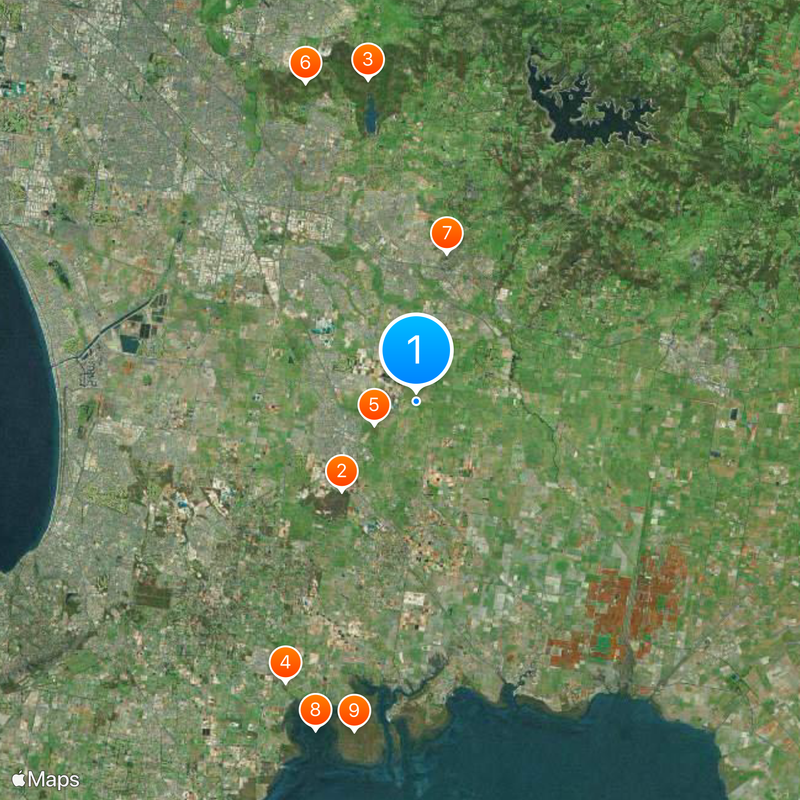 Città di Casey Mappa