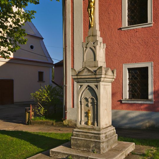 Cross near church in Nedvědice