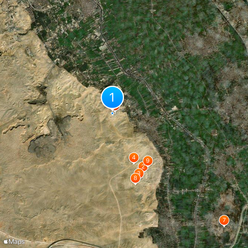 Neferirkare-Pyramide Karte