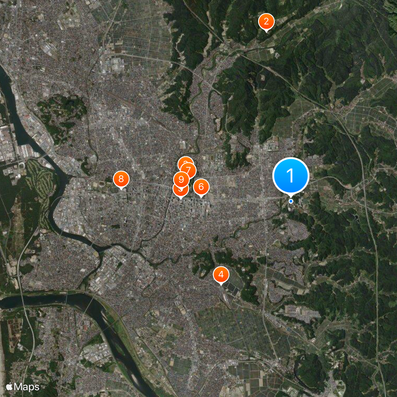 North Asia University Map