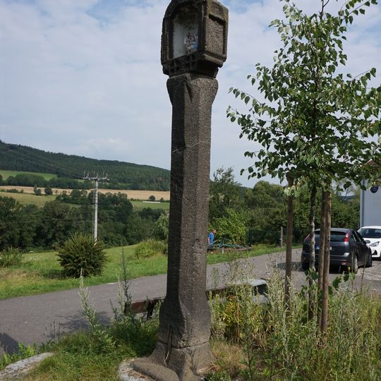 Column shrine in Městská Lhotka