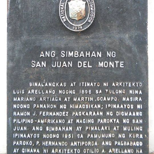 The Church of San Juan del Monte historical marker